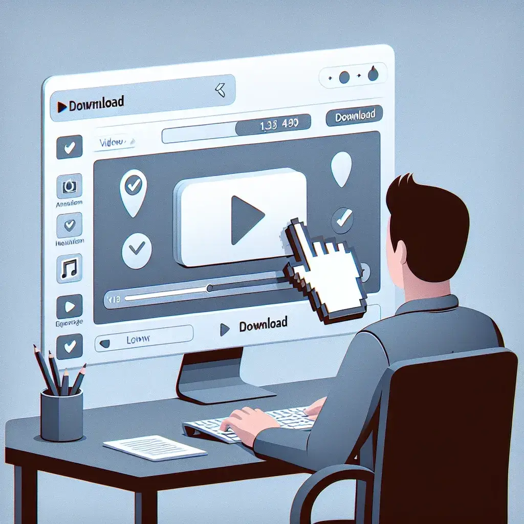 "Descargador de videos de TikTok en acción, mostrando la interfaz fácil de usar y el proceso de descarga paso a paso para guardar videos de TikTok fácilmente."